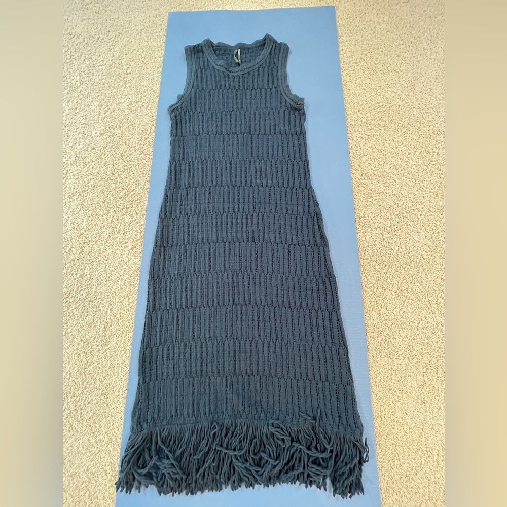 Women - Sierra Sleeveless Fringe Midi Dress  x Anthropologie - size XL